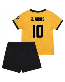 Billige Fotballdrakt Wolves Jhon Arias #10 Replika Hjemmedraktsett Barn 2025-26 Kortermet (med bukser)